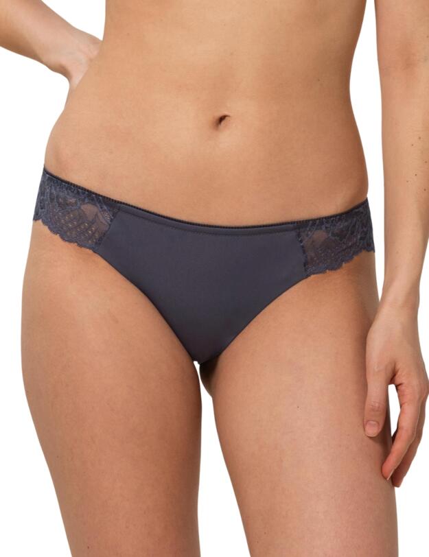 Triumph Wild Peony Florale Brazilian Brief Pebble Grey
