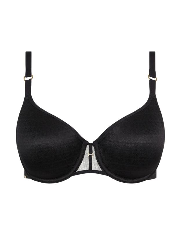 Chantelle Monogram Spacer T-Shirt Bra Black