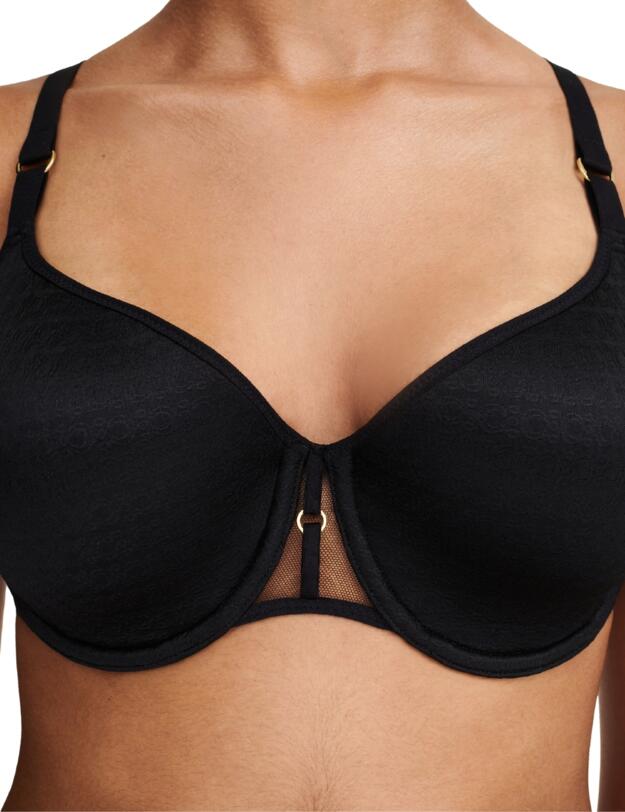 Chantelle Monogram Spacer T-Shirt Bra Black