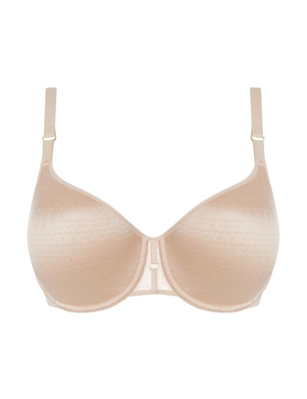 Chantelle Monogram Spacer T-Shirt Bra Golden Beige