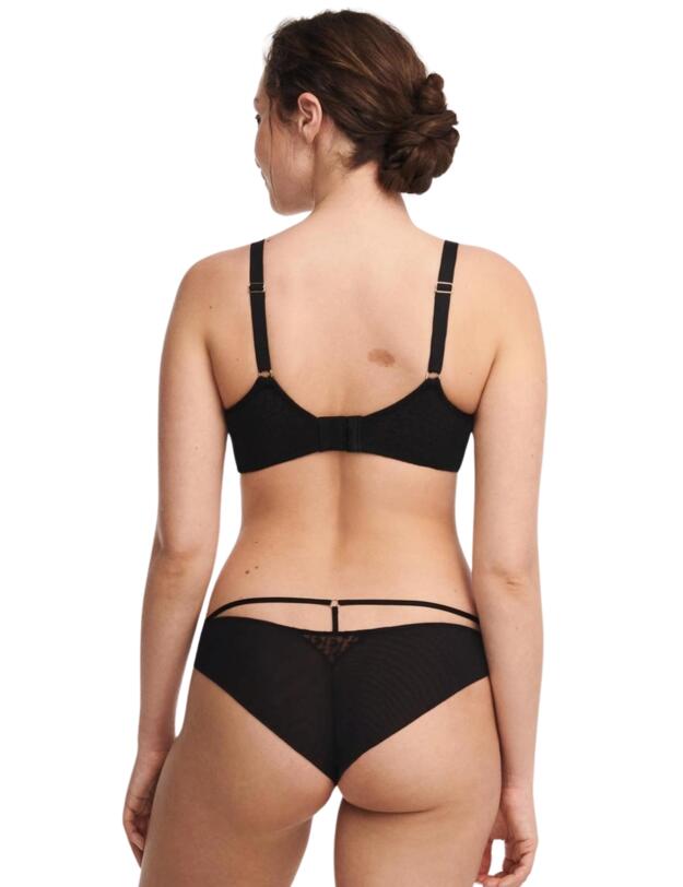 Chantelle Monogram Half Cup T-Shirt Bra Black