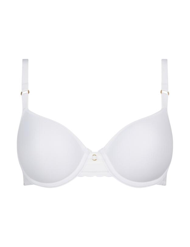 Chantelle Monogram Half Cup T-Shirt Bra White