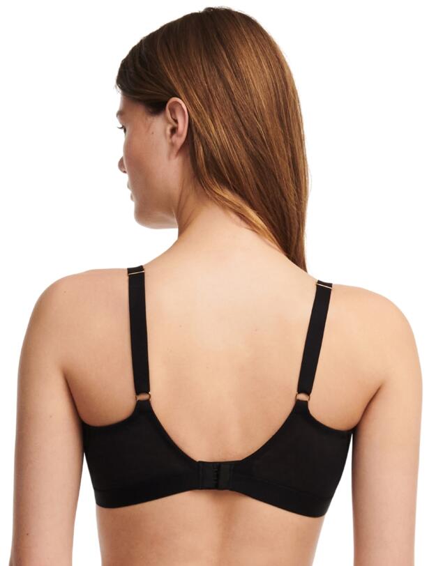 Chantelle Monogram Half Cup Balcony Bra Black