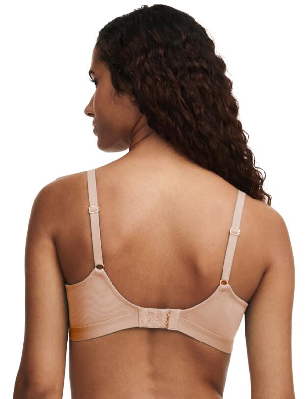 Chantelle Monogram Half Cup Balcony Bra Golden Beige