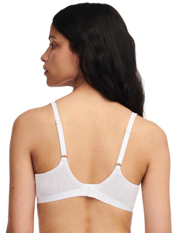 Chantelle Monogram Half Cup Balcony Bra White