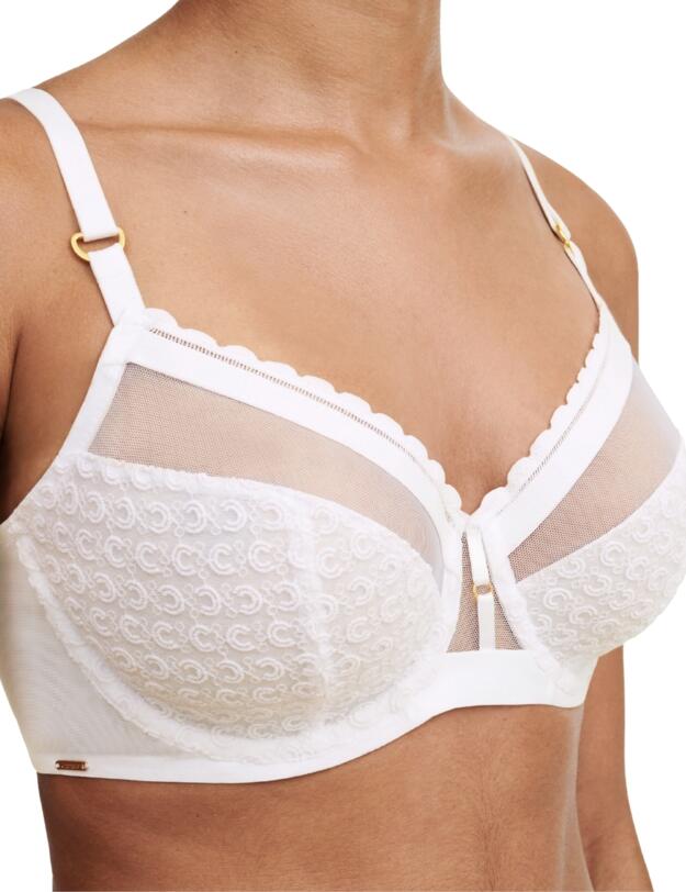 Chantelle Monogram Full Cup Bra White