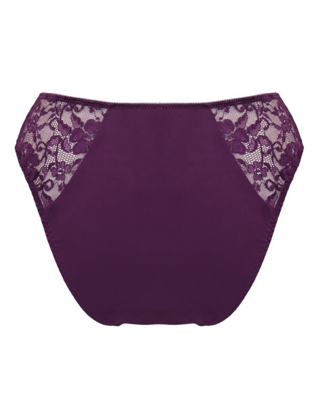 Pour Moi Rebel High Leg Brief Plum 