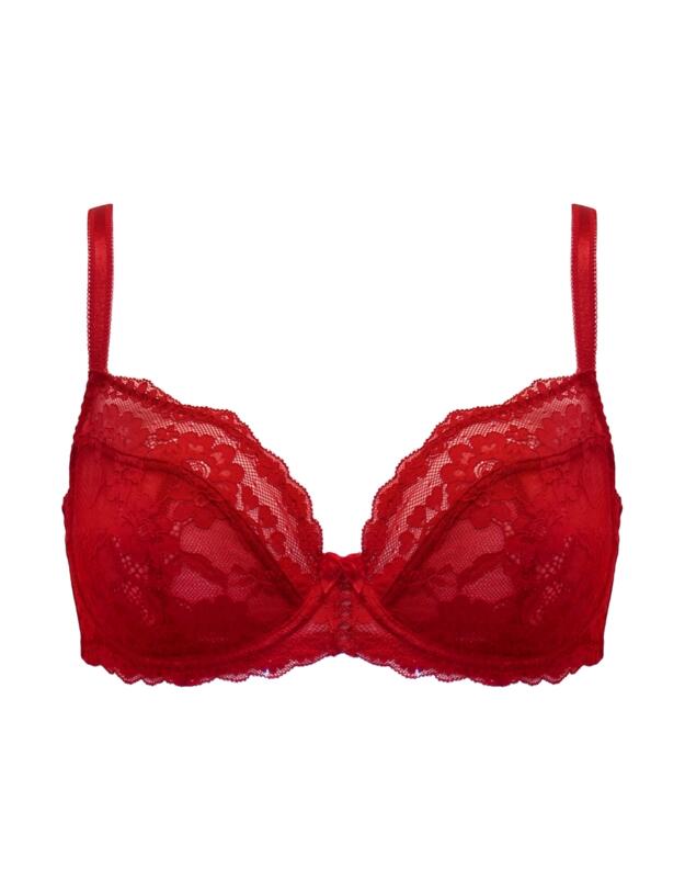 Pour Moi Fleur Balconette Bra Red
