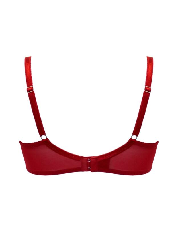 Pour Moi Fleur Balconette Bra Red