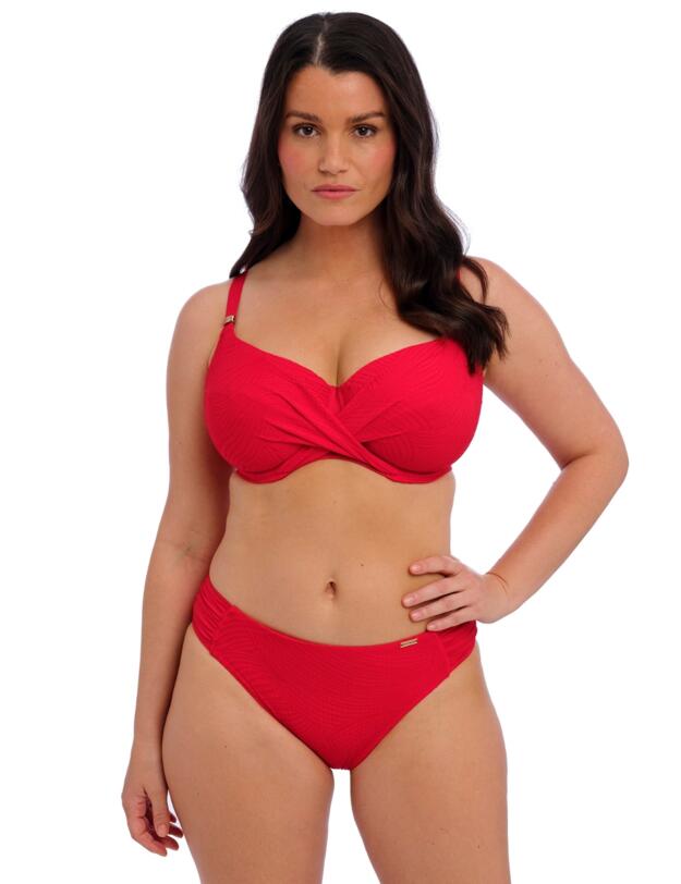 Fantasie Ottawa Wrap Front Full Cup Bikini Top Radiant Red