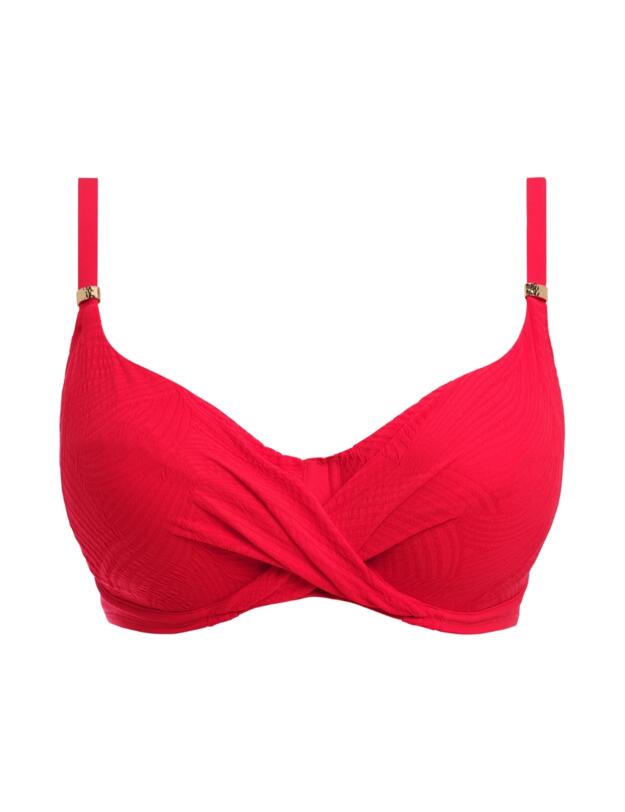 Fantasie Ottawa Wrap Front Full Cup Bikini Top Radiant Red