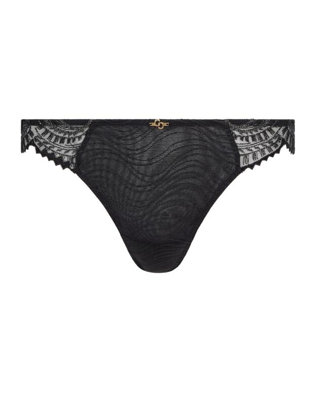 Chantelle Mystic Dream Tanga Brief Black / Silver Lurex