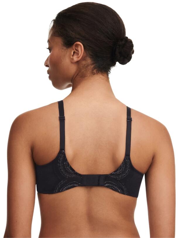 Chantelle Mystic Dream Half Cup Bra Black / Silver Lurex