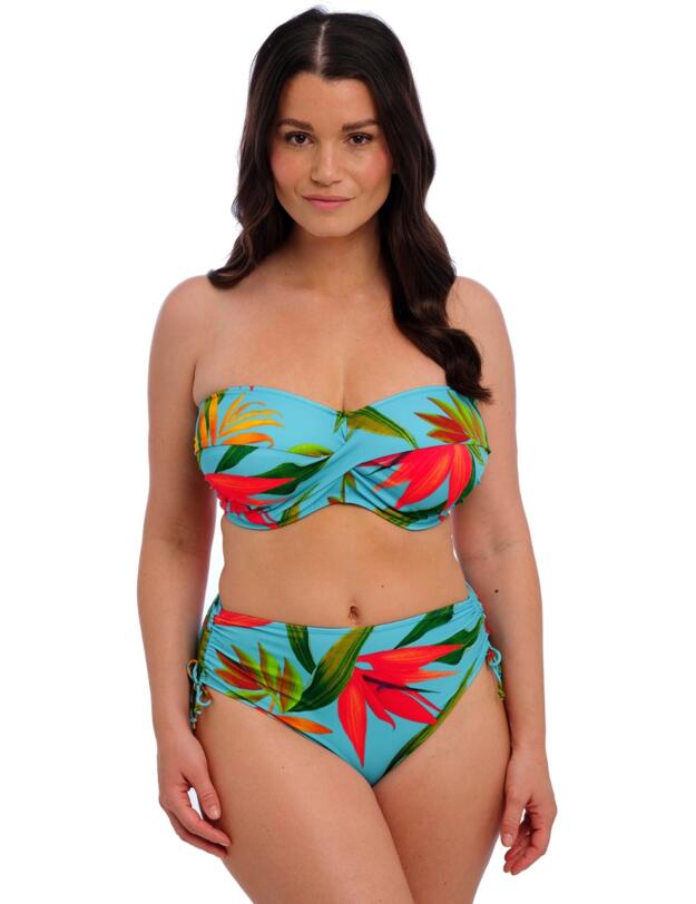 Fantasie Pichola Twist Bandeau Bikini Top Aqua