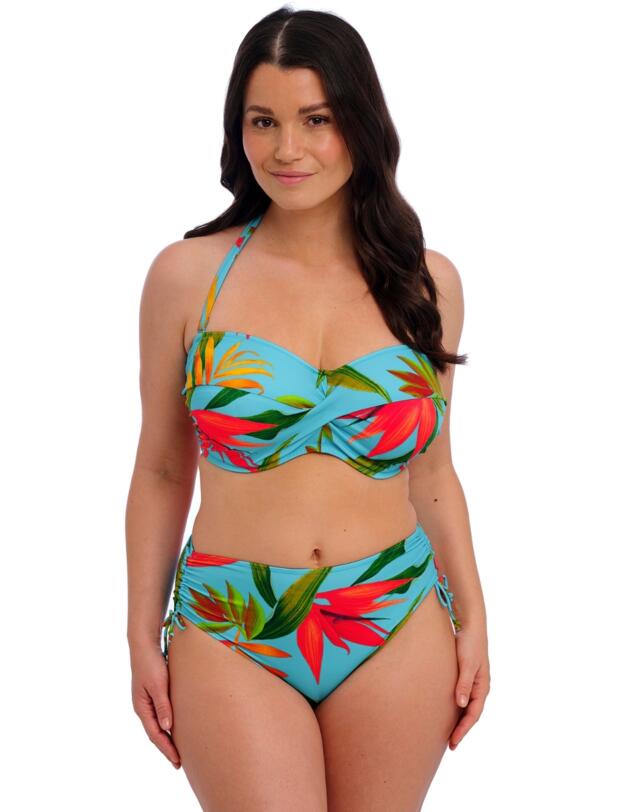 Fantasie Pichola Twist Bandeau Bikini Top Aqua