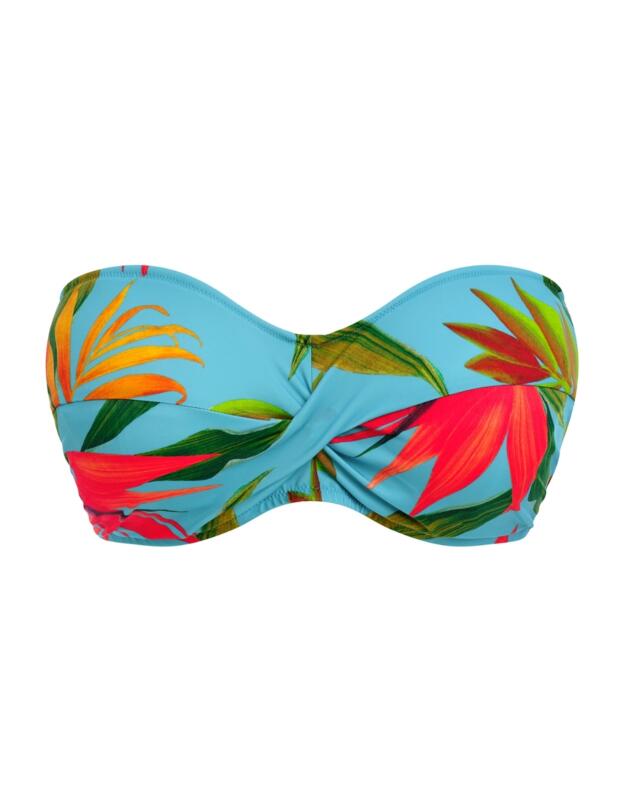 Fantasie Pichola Twist Bandeau Bikini Top Aqua