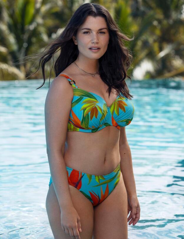 Fantasie Pichola Mid Rise Bikini Brief Aqua