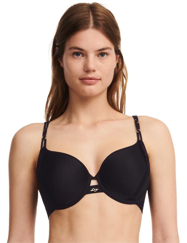 Chantelle Mystic Dream T-Shirt Bra Black / Silver Lurex