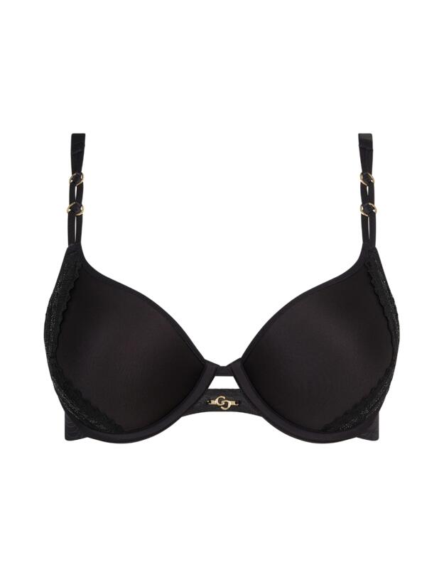 Chantelle Mystic Dream T-Shirt Bra Black / Silver Lurex