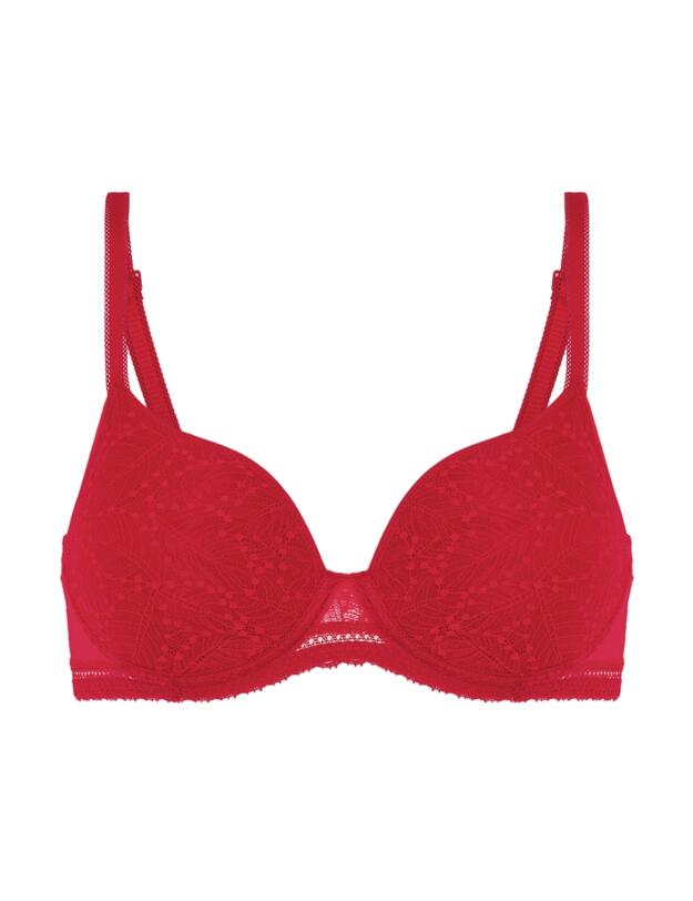 Simone Perele Comete Spacer Plunge Bra Ruby Pink 