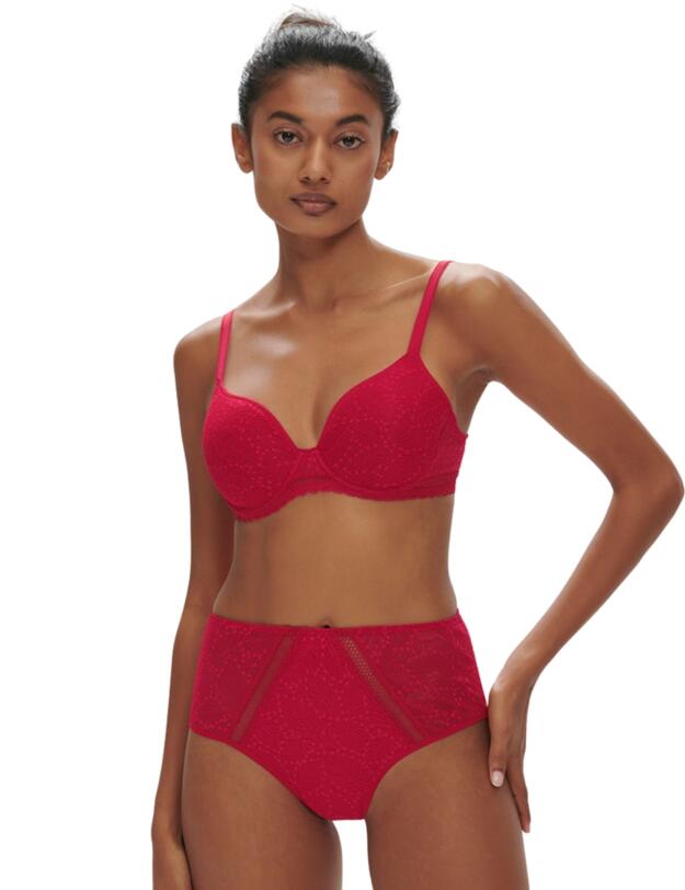 Simone Perele Comete Spacer Plunge Bra Ruby Pink 