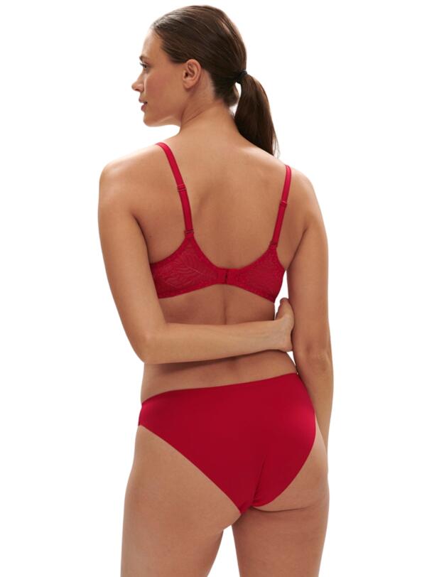 Simone Perele Comete Plunging Underwired Bra Ruby Pink 