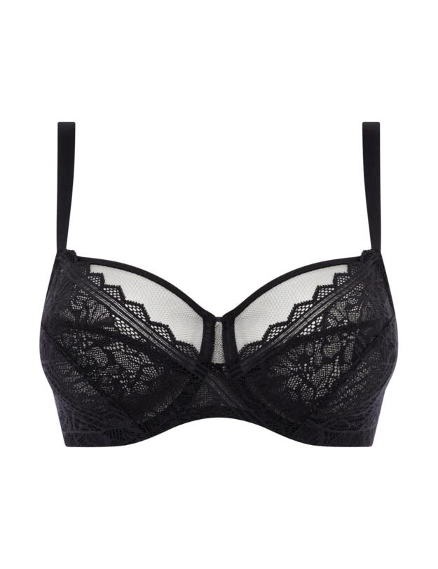 Chantelle Floral Touch Very Covering Bra Black