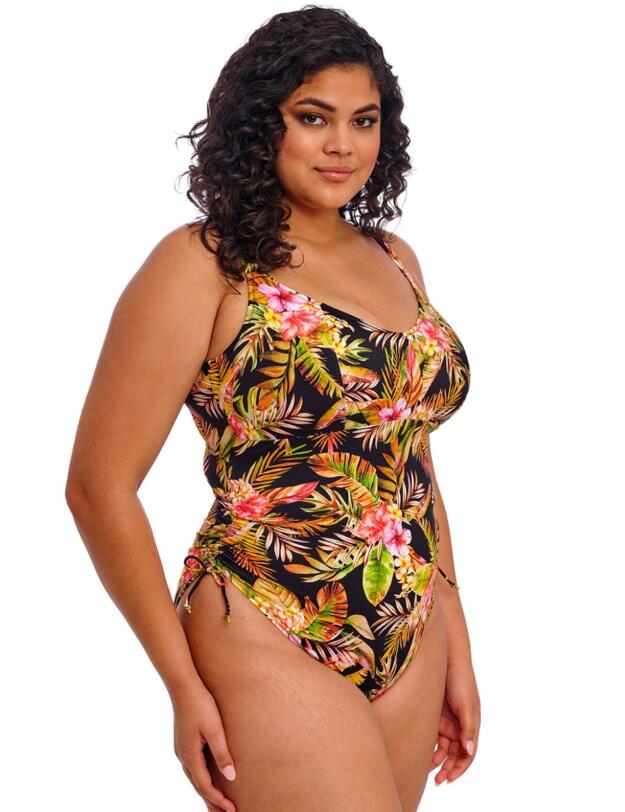 Elomi Tiger Valley Non-Wired Swimsuit Black