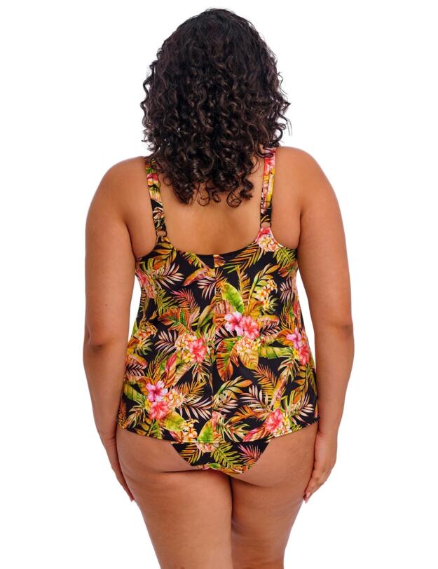 Elomi Tiger Valley Moulded Tankini Top Black