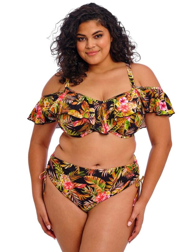 Elomi Tiger Valley Adjustable Bikini Brief Black