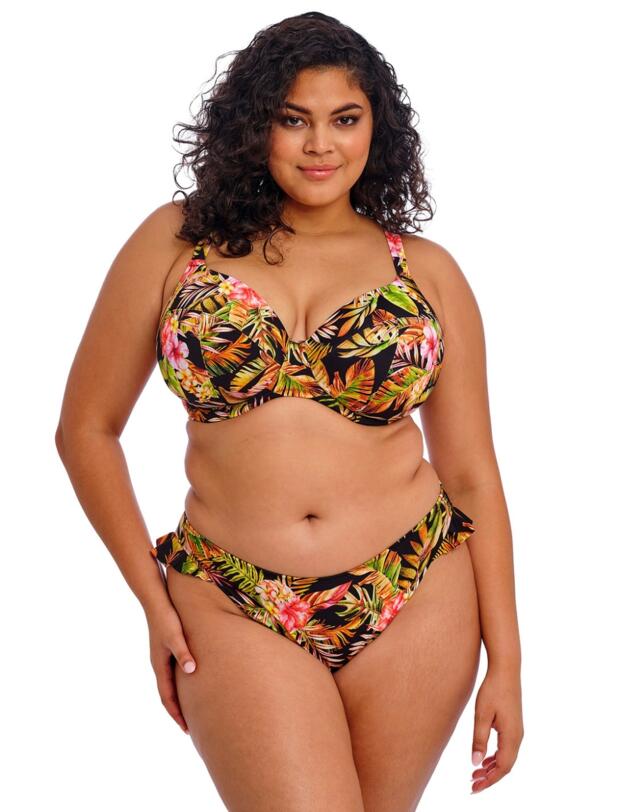 Elomi Tiger Valley High-Leg Bikini Brief Black