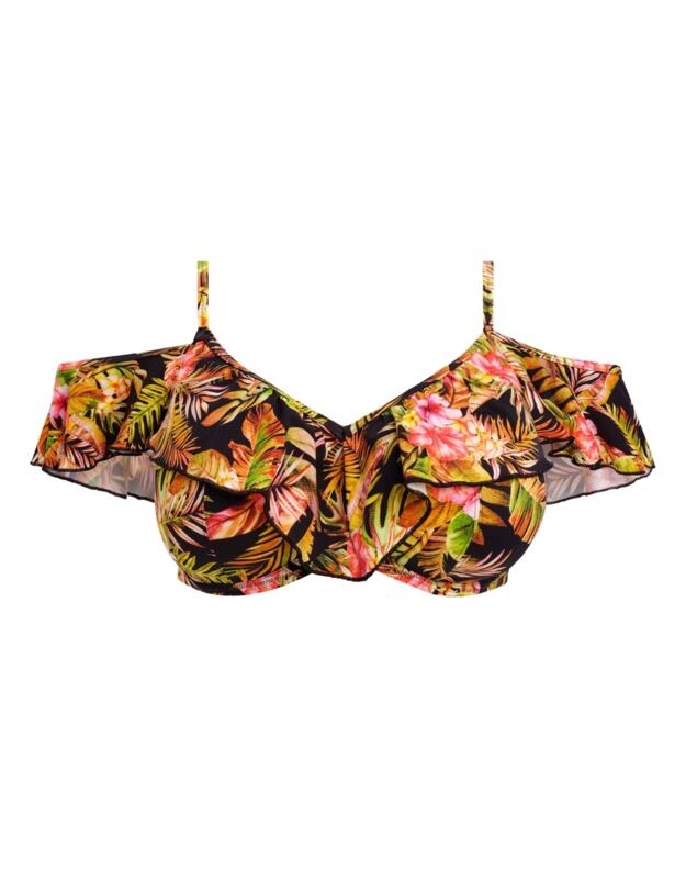  Elomi Tiger Valley Bikini Top Black