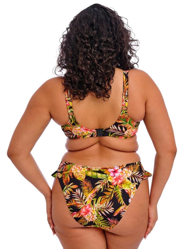 Elomi Tiger Valley Plunge Bikini Top Black