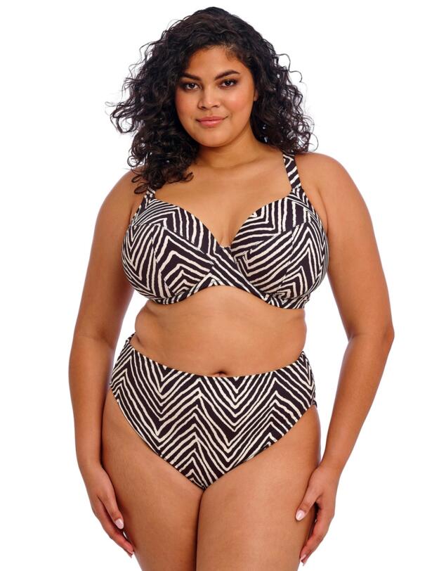 Elomi Fiji Falls Plunge Bikini Top Black