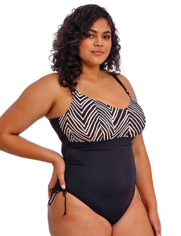 Elomi Fiji Falls Non-Wired Swimsuit Black