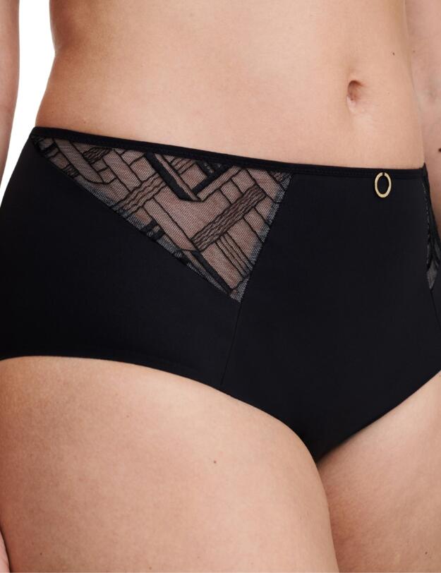 Chantelle Graphic Support Full Brief Black 