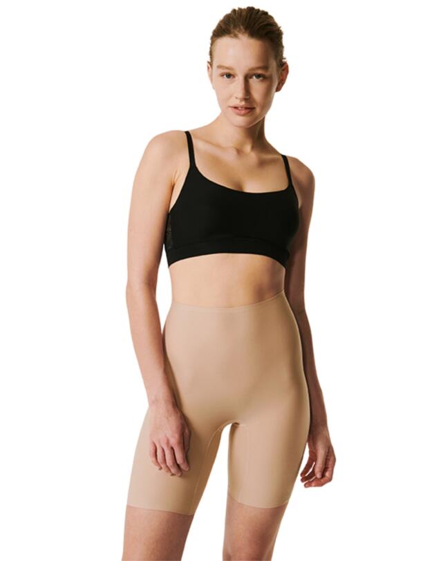 Chantelle Soft Stretch Mid-Thigh Shorts Nude Sand