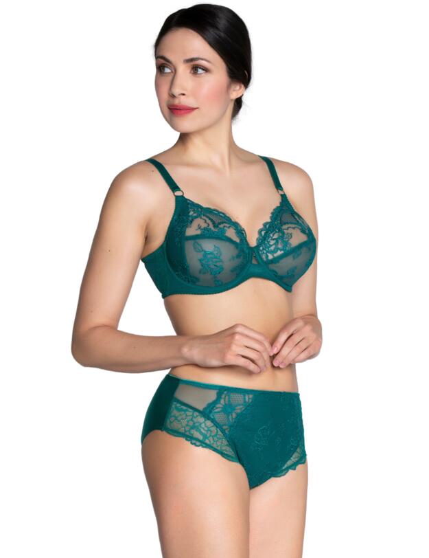 Lise Charmel Sublime En Dentelle High Waisted Brief Vert Princesse
