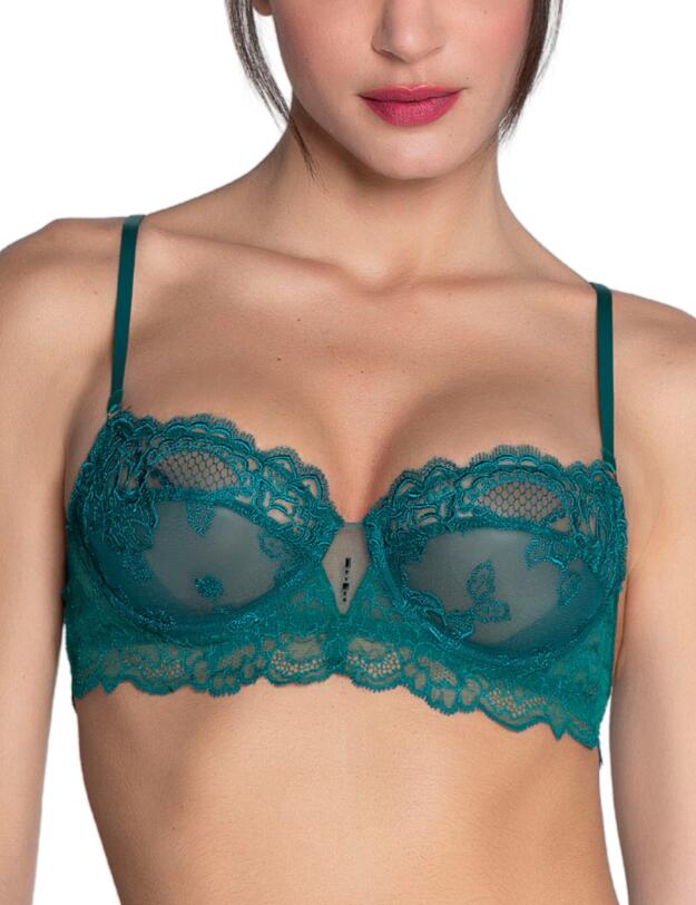 Lise Charmel Sublime En Dentelle Half Cup Bra Vert Princesse