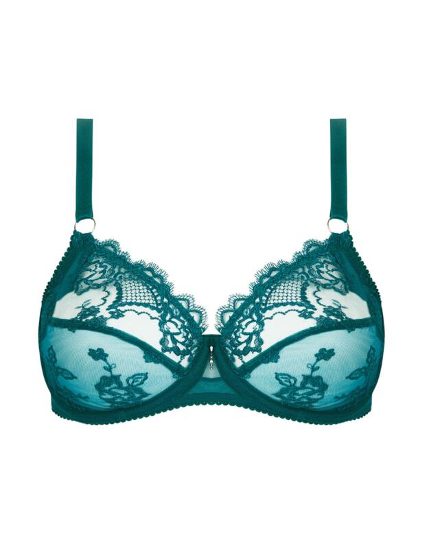 Lise Charmel Sublime En Dentelle 3 Part Full Cup Bra Vert Princesse