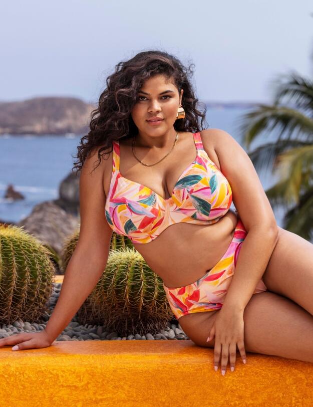 Elomi Sancho Beach Mid-Rise Bikini Brief Mango