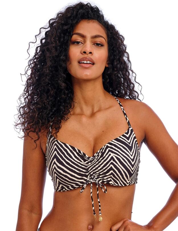 Freya Fiji Falls Bralette Bikini Top Black