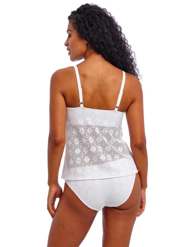 Freya Nomad Nights Plunge Tankini Top White