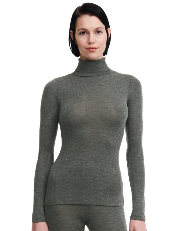 Chantelle Thermo Comfort Turtle Neck T-Shirt Slate Grey