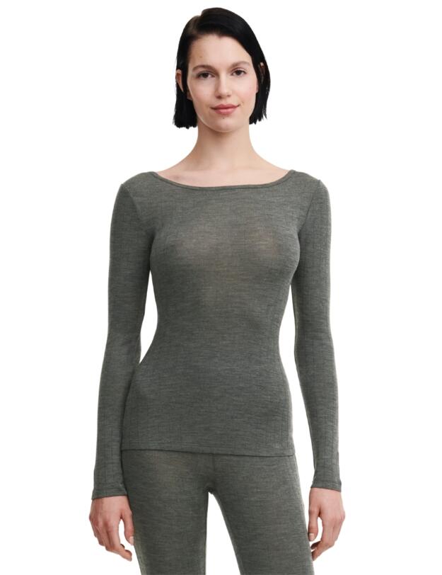 Chantelle Thermo Comfort Long Sleeve T-Shirt Slate Grey