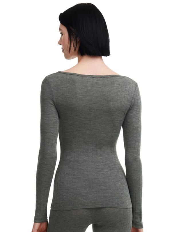 Chantelle Thermo Comfort Long Sleeve T-Shirt Slate Grey