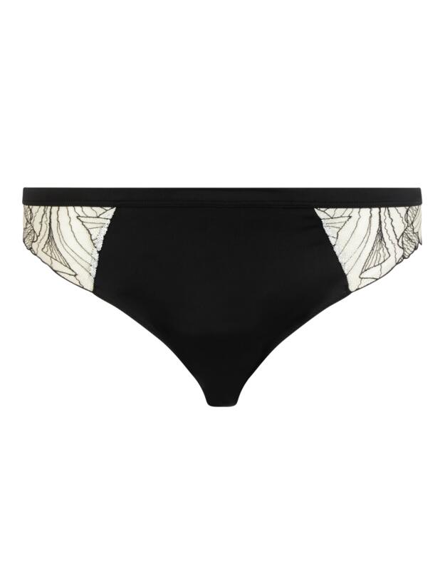 Chantelle Tattoo Love Brazilian Brief Black/Golden Beige