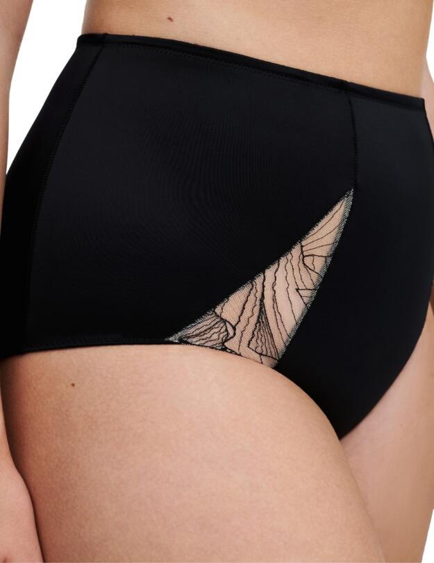 Chantelle Tattoo Love Full Brief Black/Golden Beige