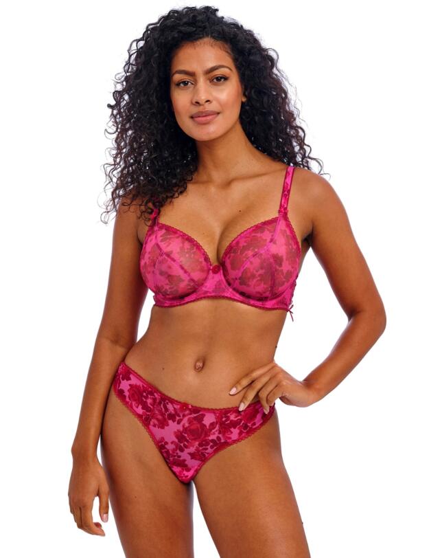 Freya Rose Blossom Plunge Bra Red Rose