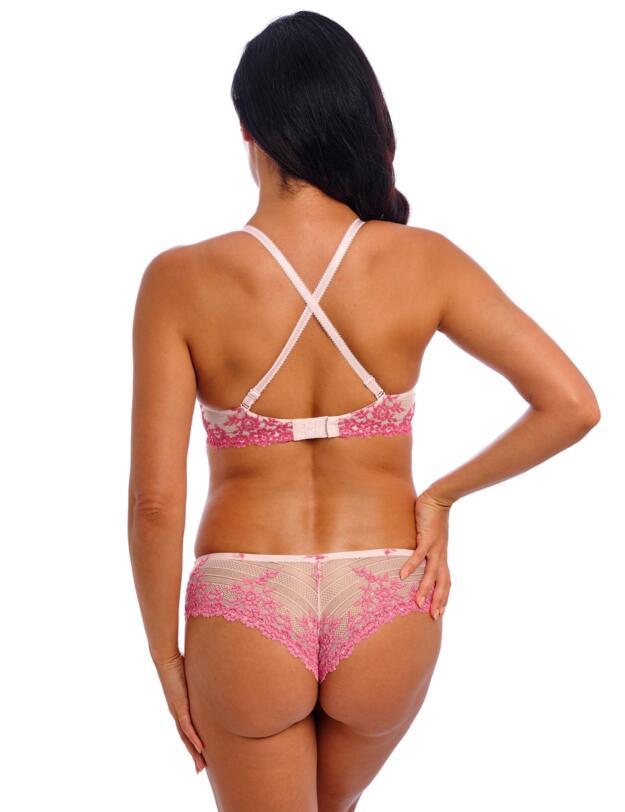 Wacoal Embrace Lace Plunge Bra Ballet Slipper/Chateau Rose